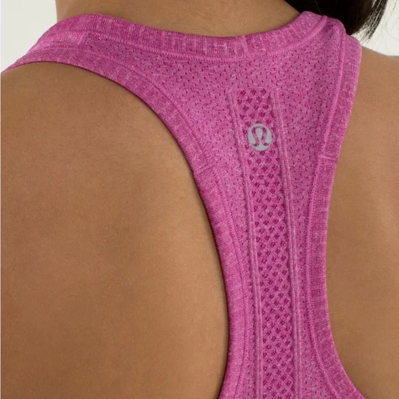 Lululemon Run: Swiftly Tech Racerback in heathered raspberry, size 4 - Picture 5 of 9